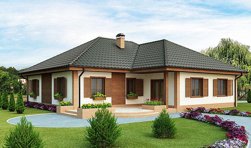 nhà cấp 4 có mái thái hiện đại nhà cấp 4 có mái thái hiện đại