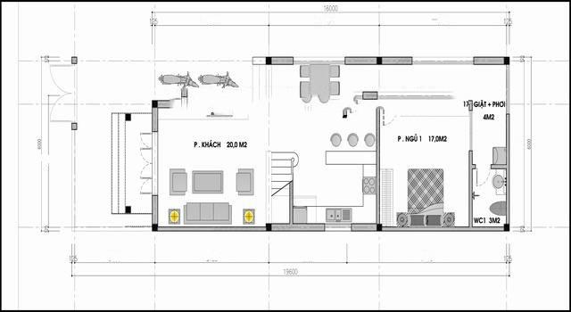 Top 50 mẫu nhà cấp 4 2 phòng ngủ 6x20 độc đáo nhất